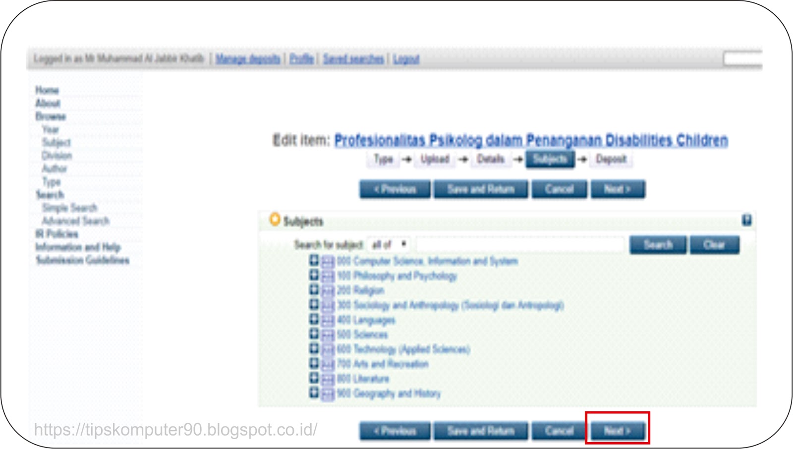 Cara Upload Skripsi Ke Portal UIN Arraniry TipsTips