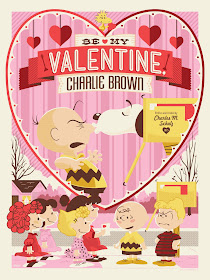 Be My Valentine, Charlie Brown Peanuts Standard Edition Screen Print by Jayson Weidel