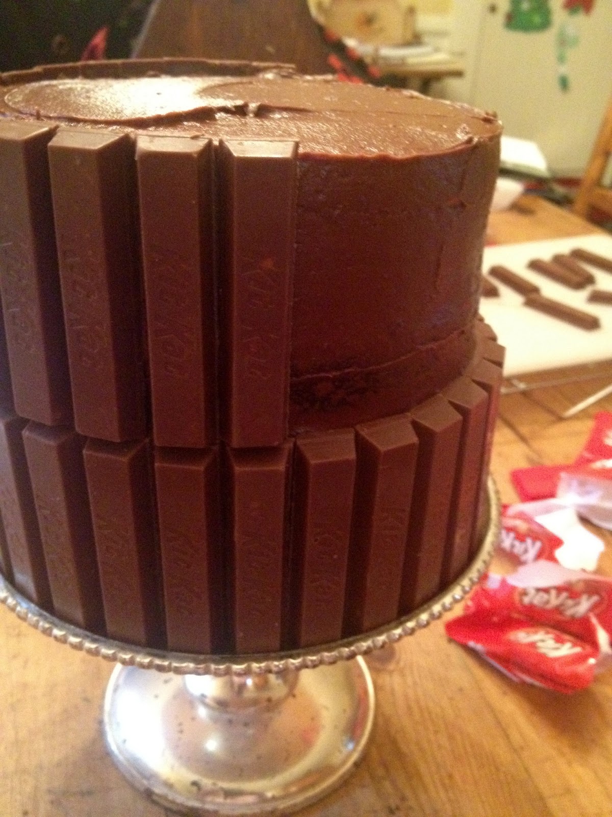 The Ultimate Kit Kat Birthday Cake Featuring My Favorite Chocolate Cake