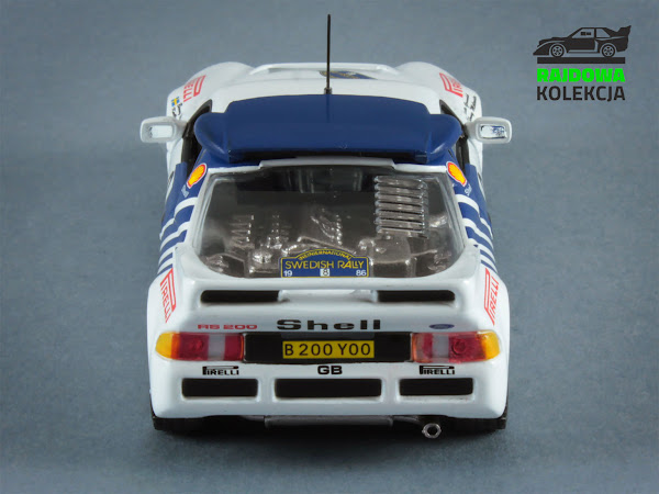 IXO Eaglemoss Ford RS200 Rally Sweden 1986