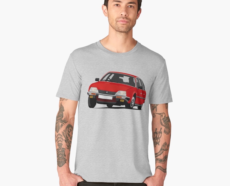 Citroën CX 2400 GTi - T-shirt | Car shirts | Classic, retro and vintage ...