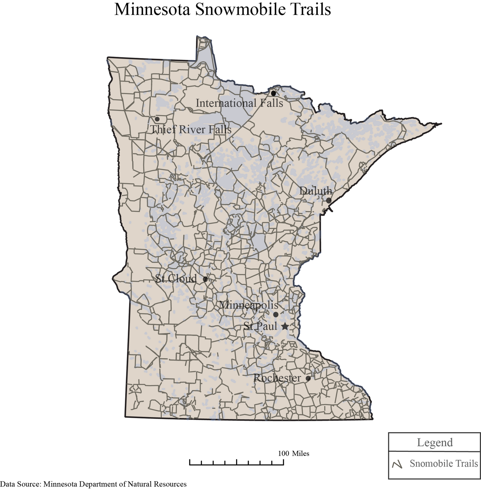 Aitkin Mn Snowmobile Trail Map - Snowmobile2 