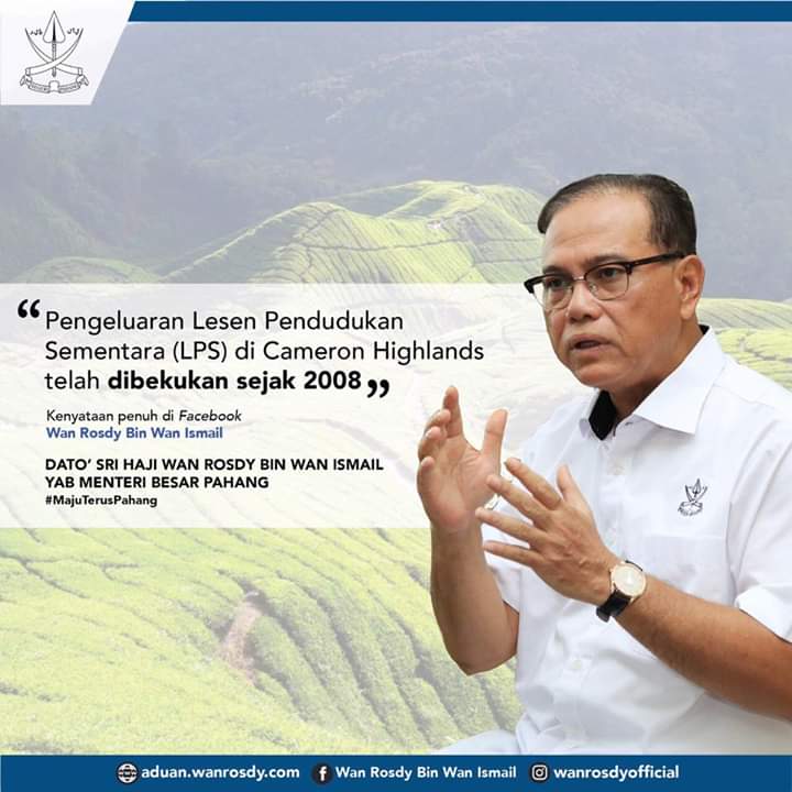 Lesen Pendudukan Sementara di Cameron Highlands