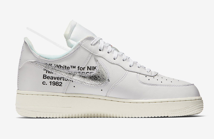 nike air force off white bianche