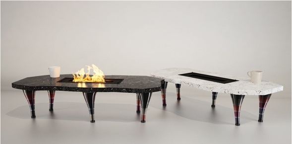 decora y disena: Chimeneas Modernas de Mesa