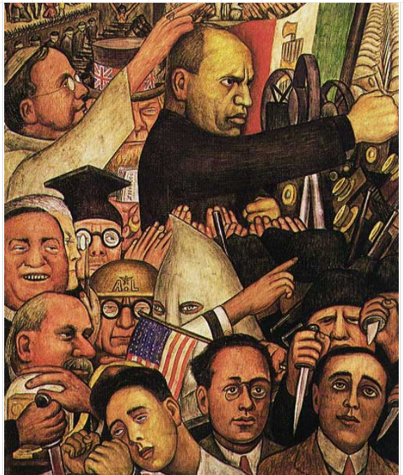 Il murales di Diego Rivera su Mussolini alla scuola New Workers di New York