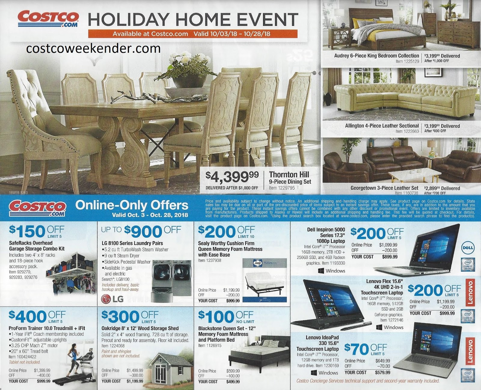 Costco October 2018 Coupon Book Costco Weekender