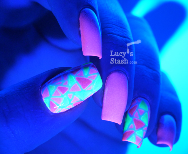 Lucy's Stash - UV glowing nail art with Illamasqua Paranormal polishes