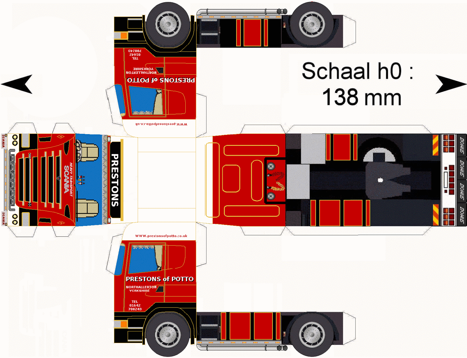 SP. Papel Modelismo: PaperCraft Scania - Paper Truck