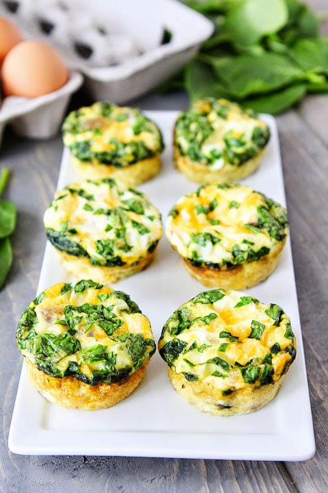 6 Week 20 Pound Challenge Recipe Guide: Egg White/Spinach Breakfast Muffins