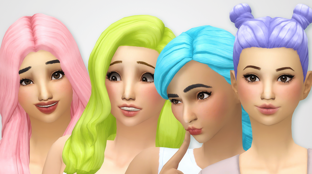 Sims 2 Blue Hair Recolors - wide 4