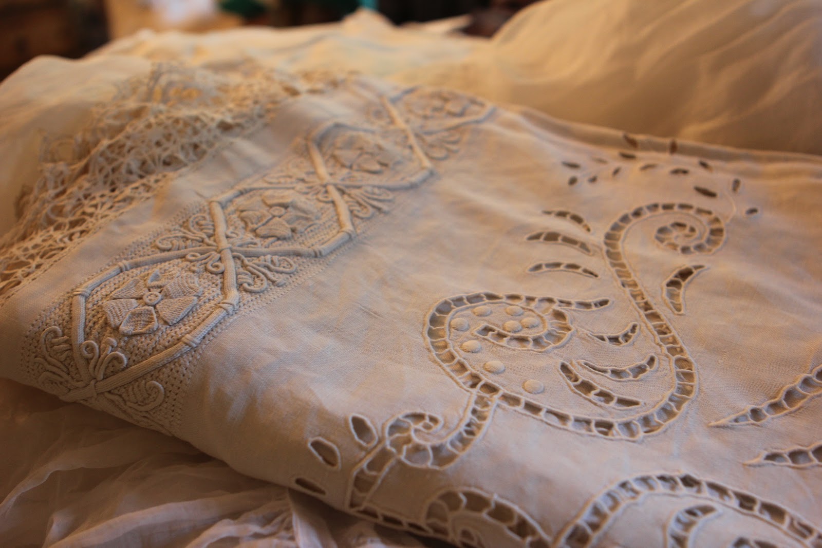 Romancing the Home Vintage Lace Bed Linens