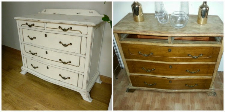 Comoda blanca restaurada