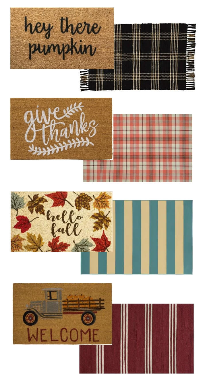 layered doormat ideas for fall