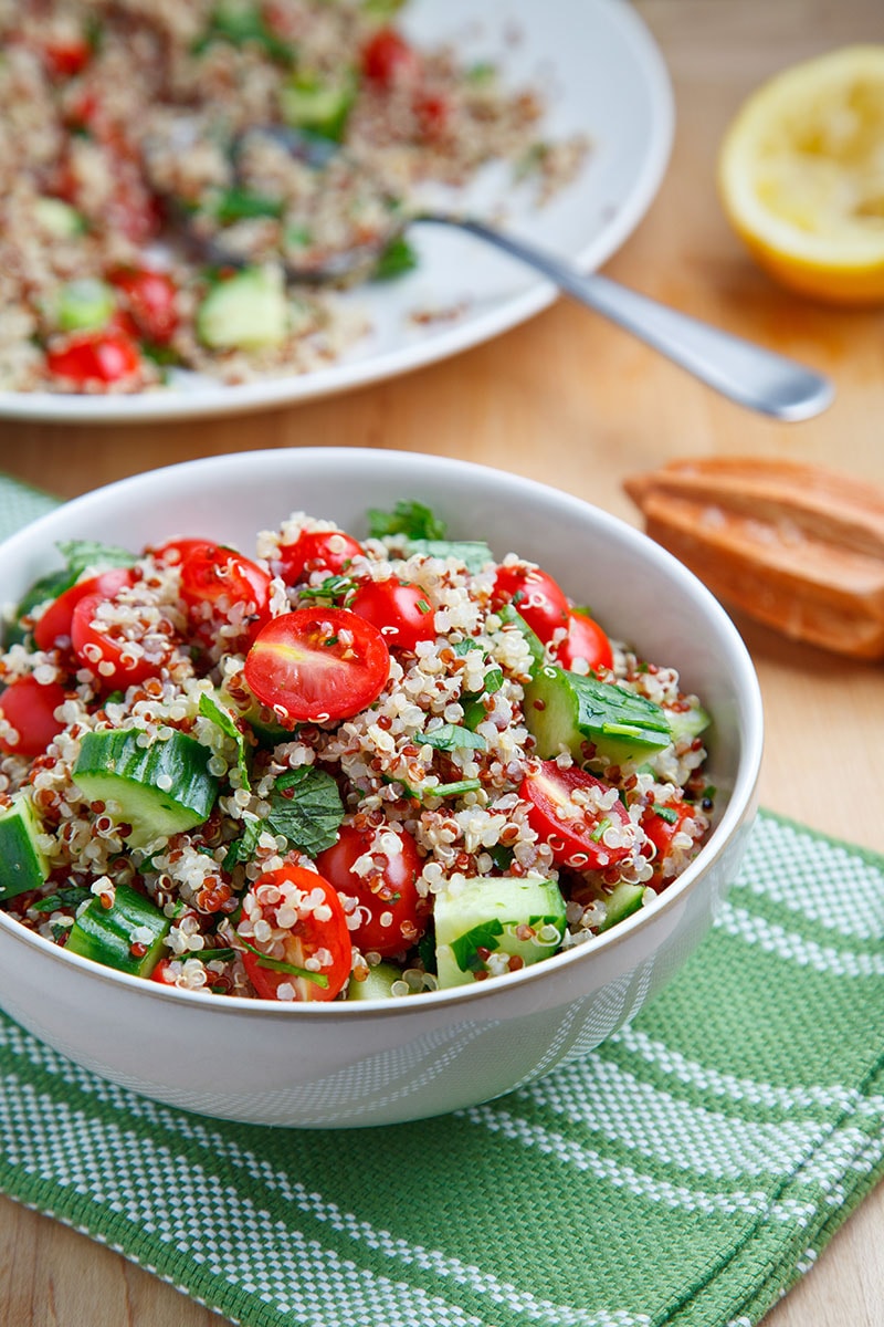 Quinoa Tabbouleh Salad Recipe on Closet Cooking