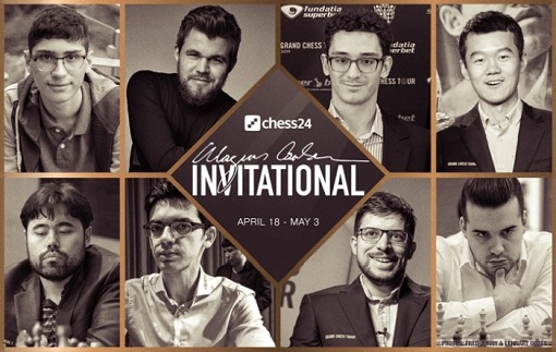 Magnus Carlsen Invitational avec Maxime Vachier-Lagrave - Photo © FIDE Magnus Carlsen Invitational avec Maxime Vachier-Lagrave - Photo © FIDE