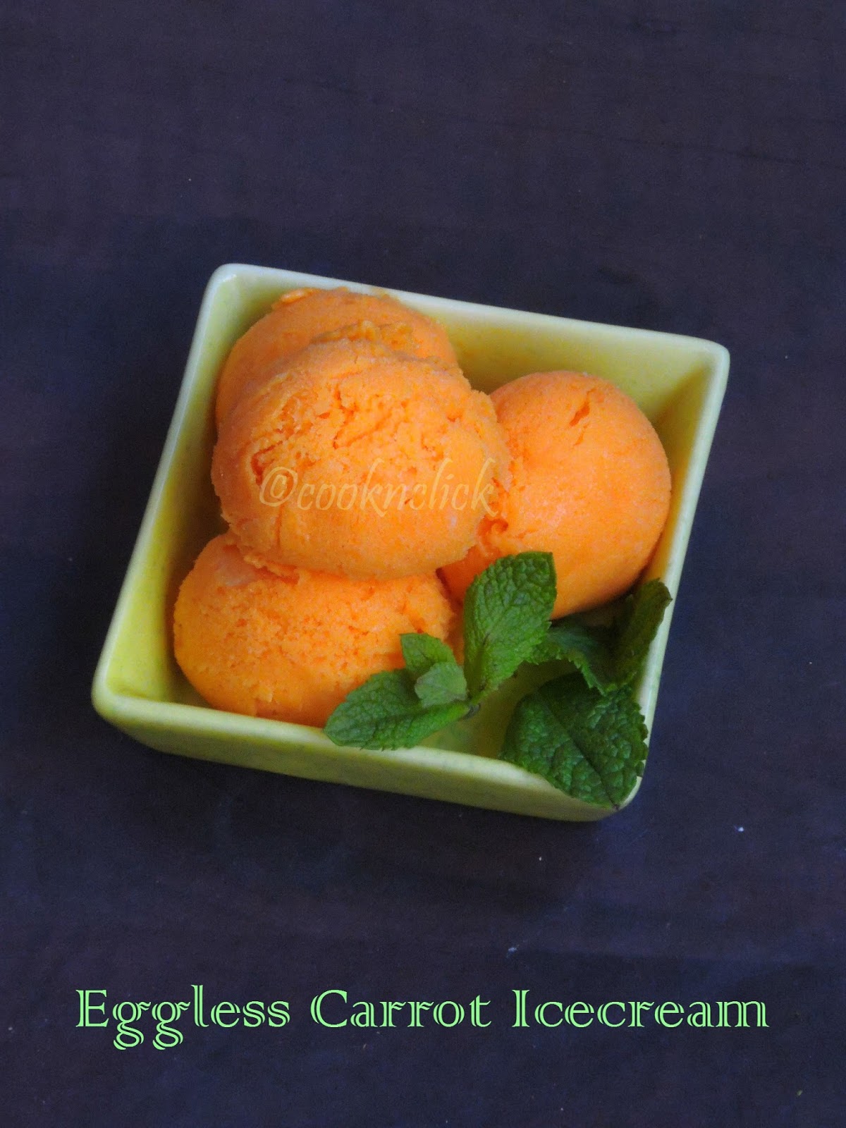 Eggless Carrot Icecream Cook N Click