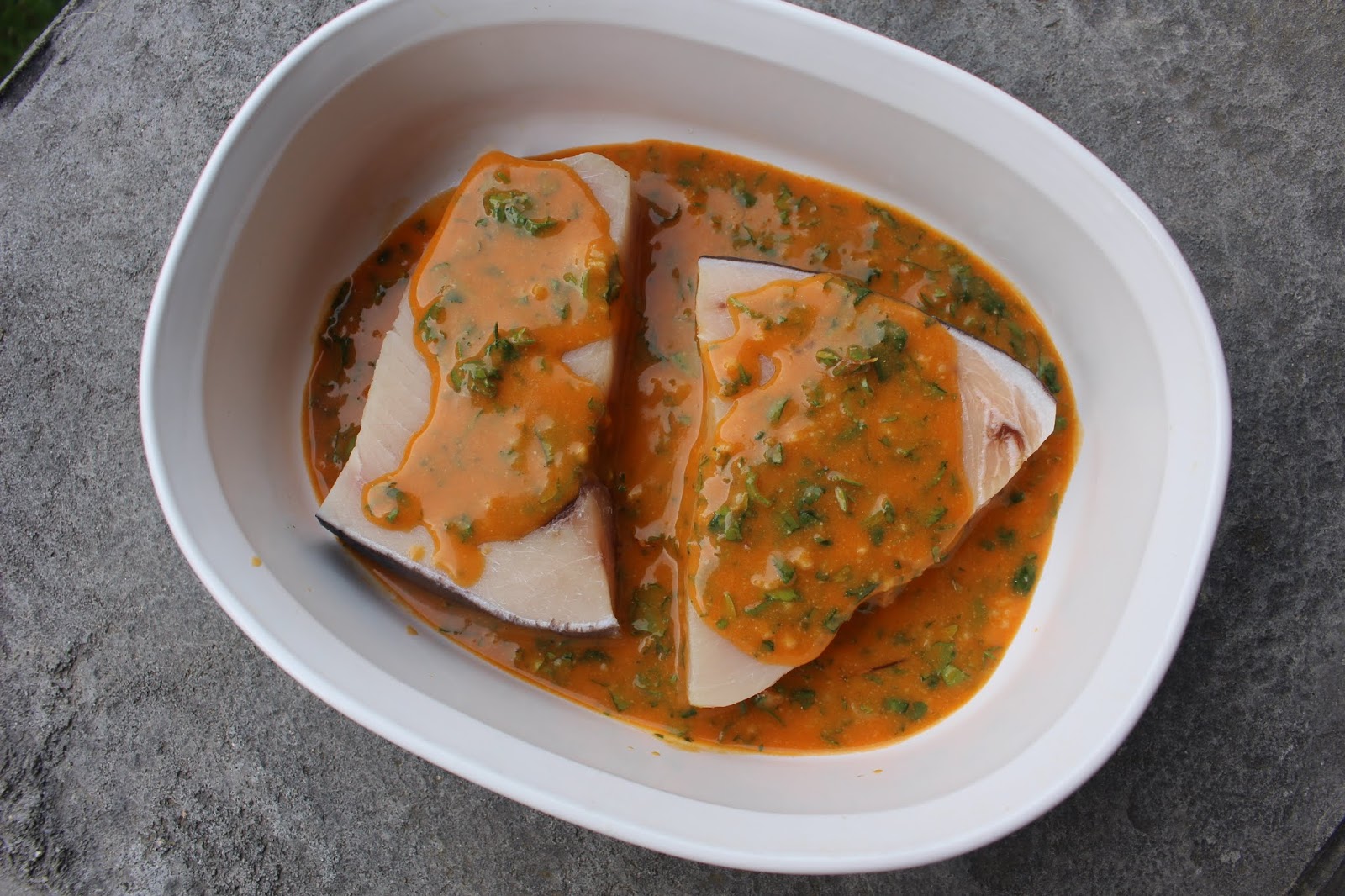 Grilled Swordfish Miso Buffalo Glaze