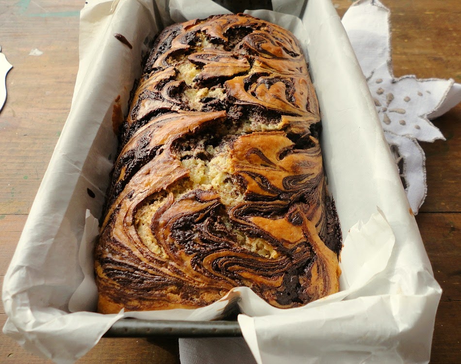 cream cheese chocolate swirl loaf bonheur cuisine