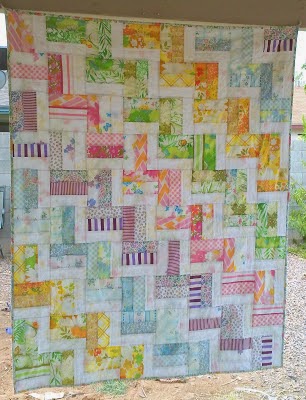 the polish quilter: Triple Rail Fence