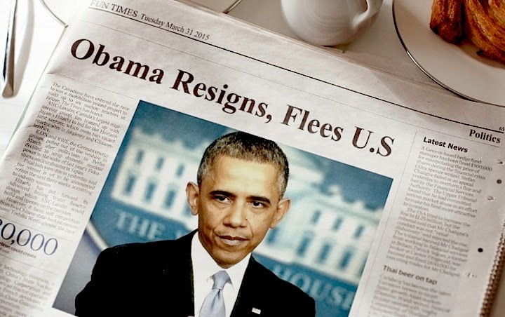 Today's Headlines...! Obama%2BResigns