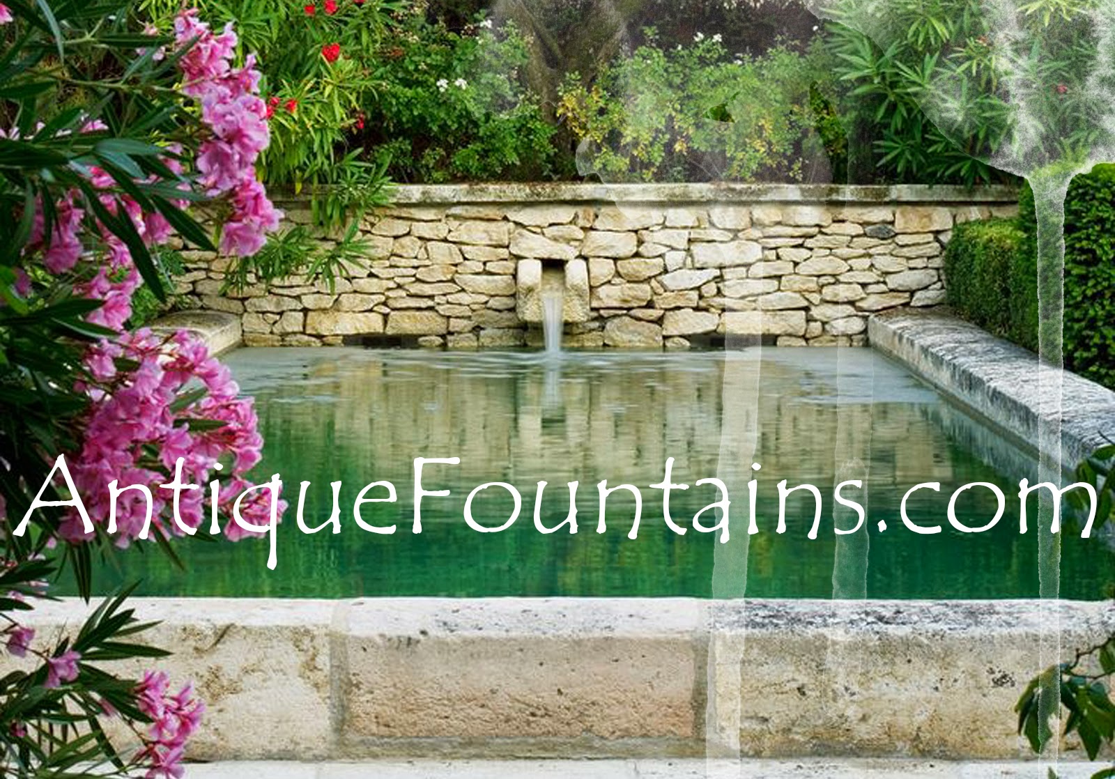 An Outdoor Antique Jacuzzi-Pool fountain in Provence France. An Outdoor Antique Jacuzzi-Pool fountain in Provence France.