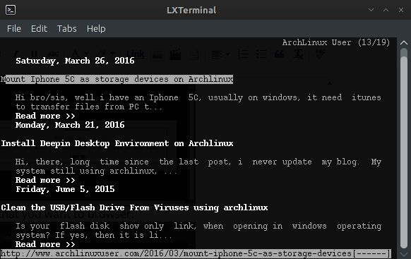 elinks browser elinks browser