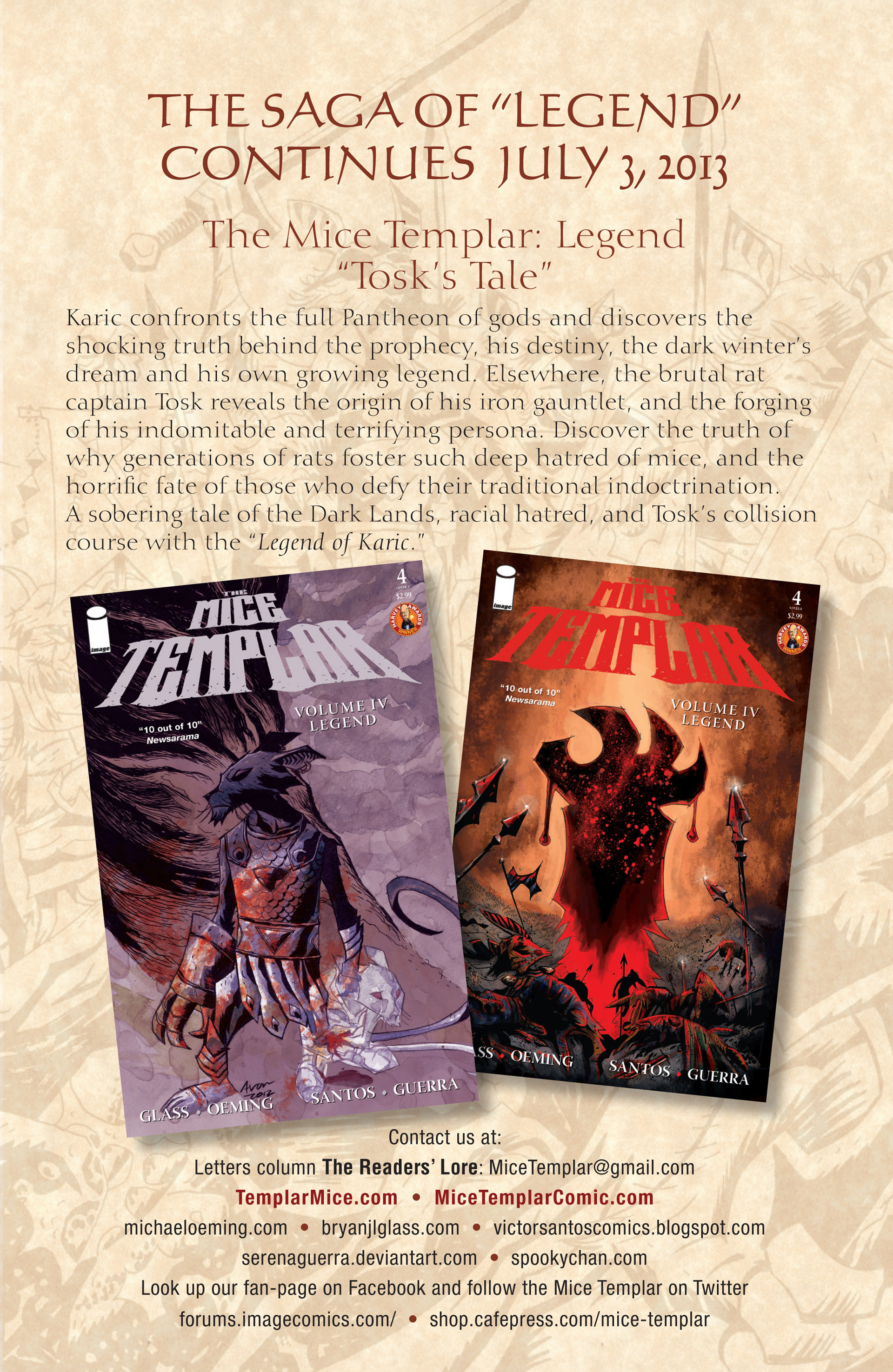 Read online The Mice Templar Volume 4: Legend comic -  Issue #3 - 34