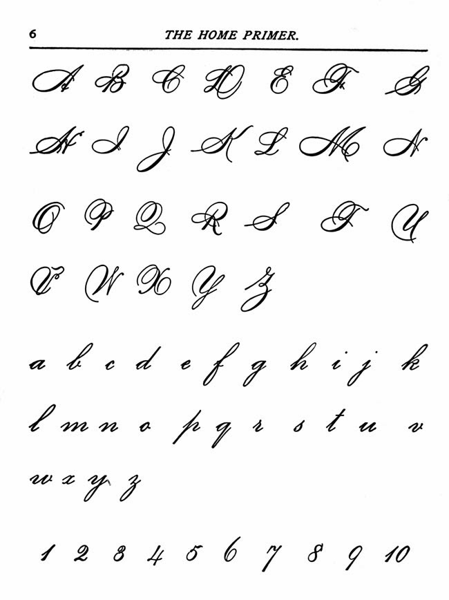 Beautiful Handwriting Alphabet 116