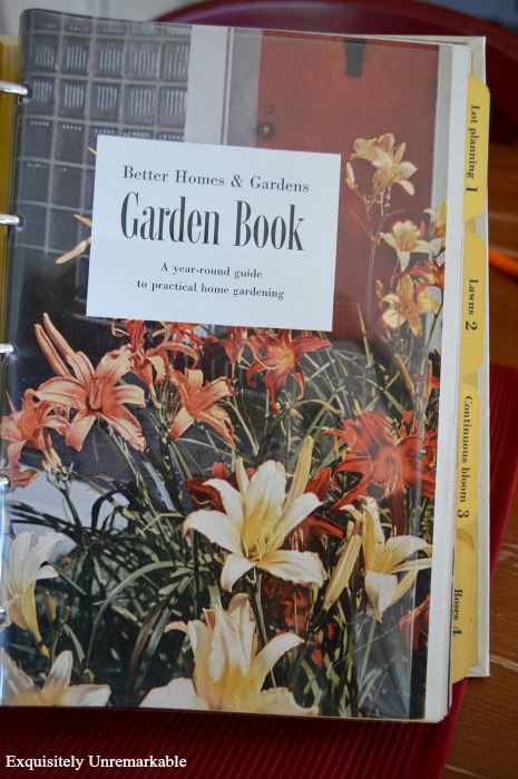 Vintage Gardening Book