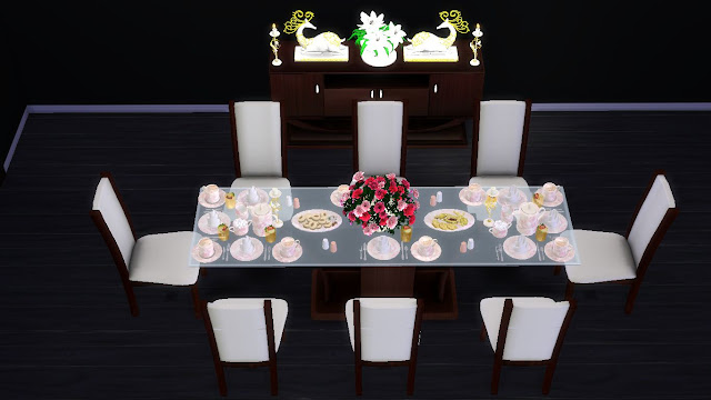 sims 4 cc dining room set