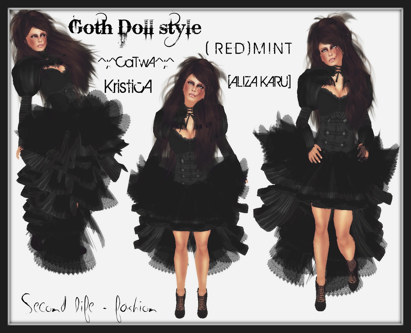 Second Life - Fashion: The Goth doll Style