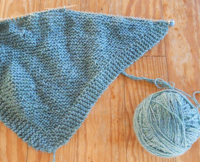 Plain and Joyful Living A Simple Knit Shawl Pattern