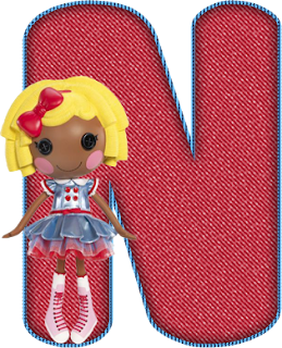 Abecedario Rojo Lalaloopsy. Red Alphabet Lalaloopsy.