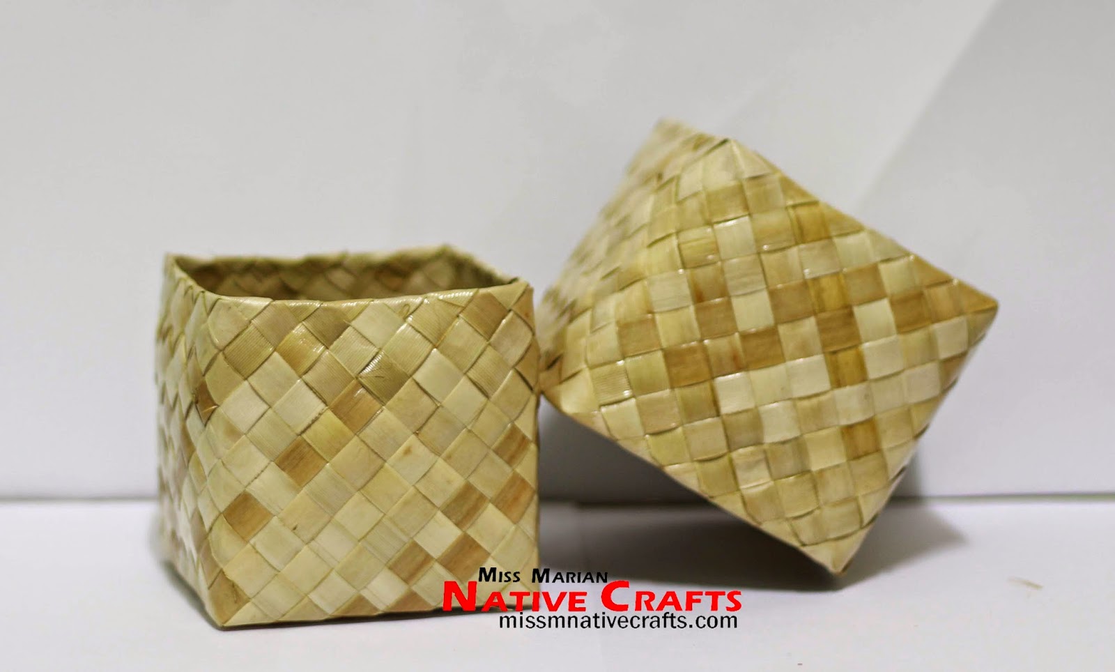 Lauhala Boxes Wedding Favors Palm Leaf and Lauhala Crafts Miss