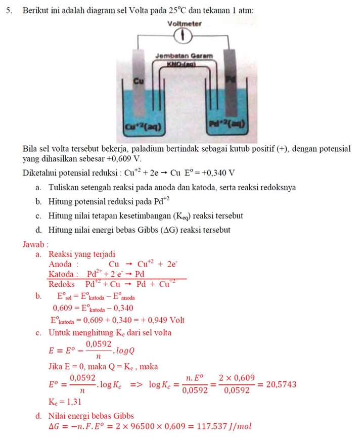 JAWABAN ESSAY OSP KIMIA 22 MARET 2016