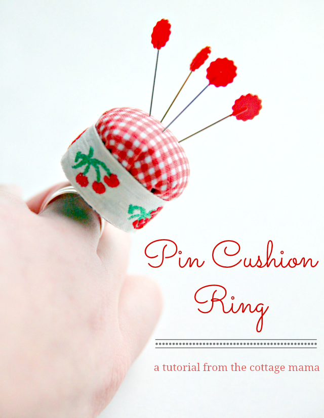 Rings Pin Cushion Base Needle Pillow Finger Holder Sewing Craft Stitch DIYn$ 