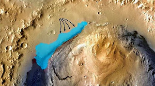 Lago de agua dulce en Marte