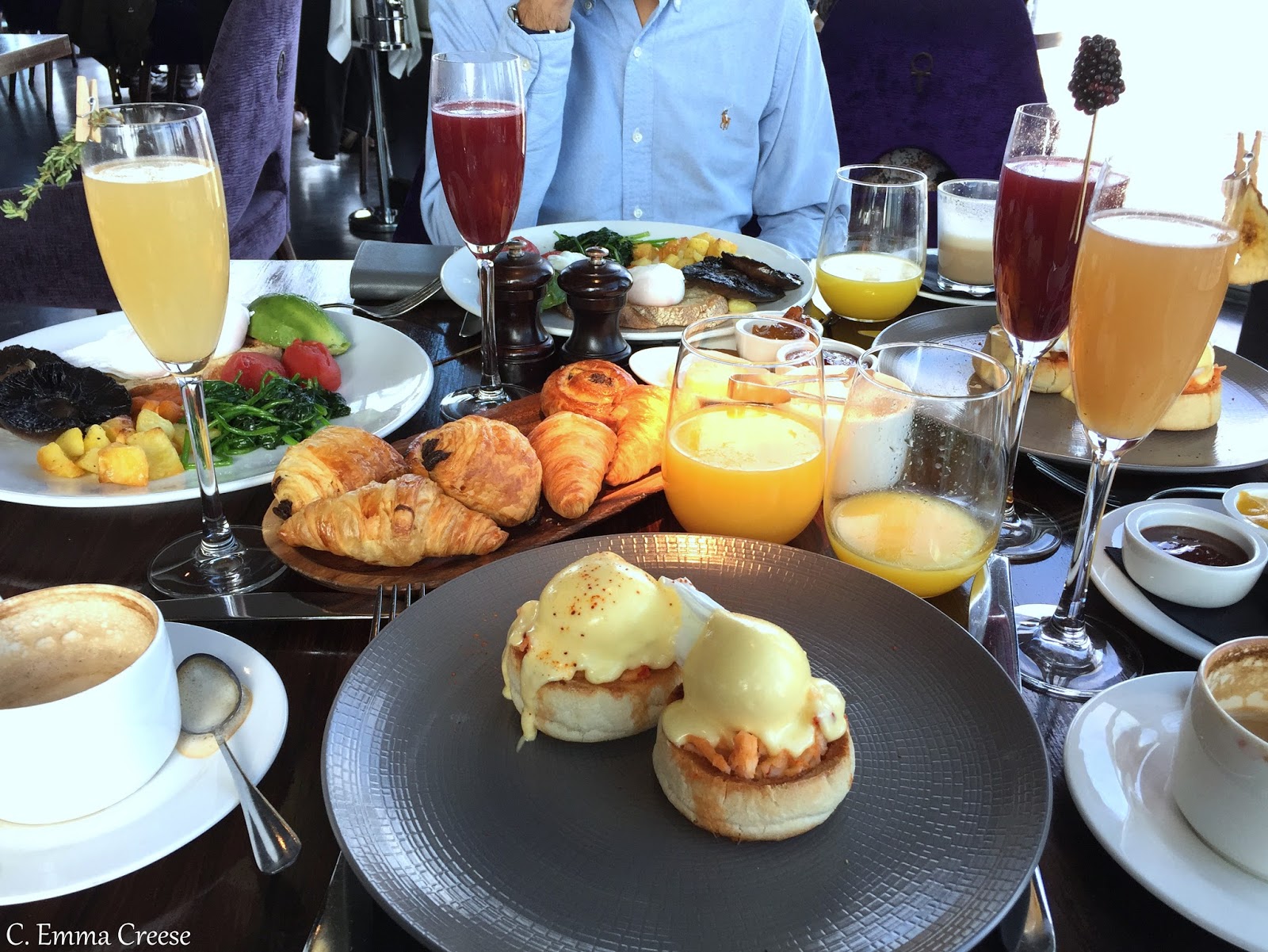 Aqua Shard Brunching in London clouds Adventures of a London Kiwi