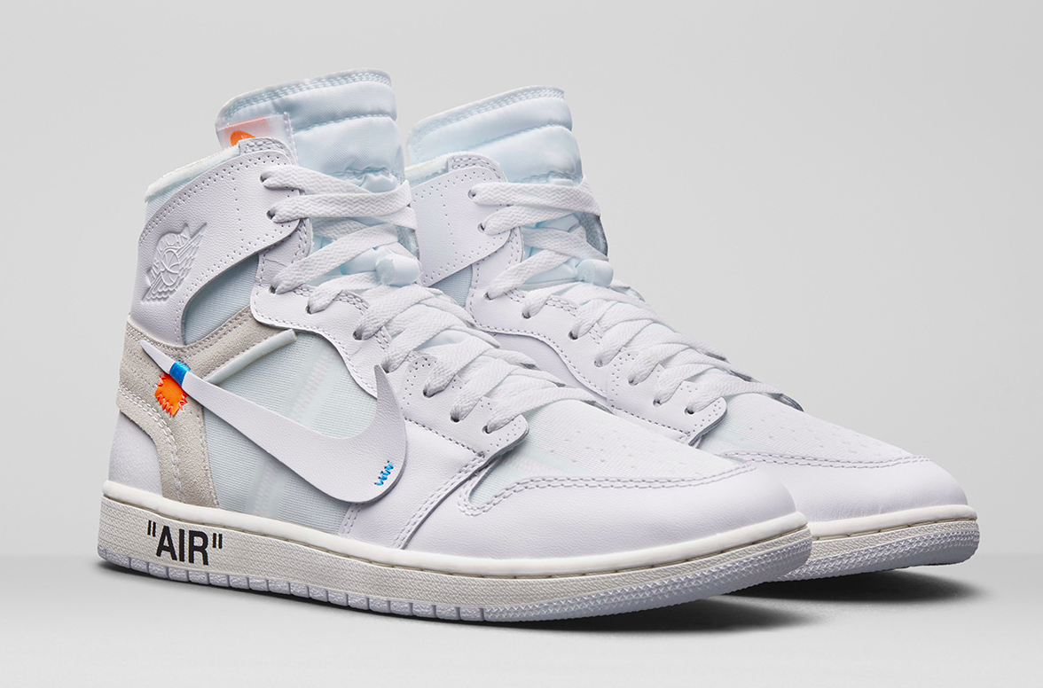 Disappear Here: Nike OFF-WHITE Air Jordan 1 All White.