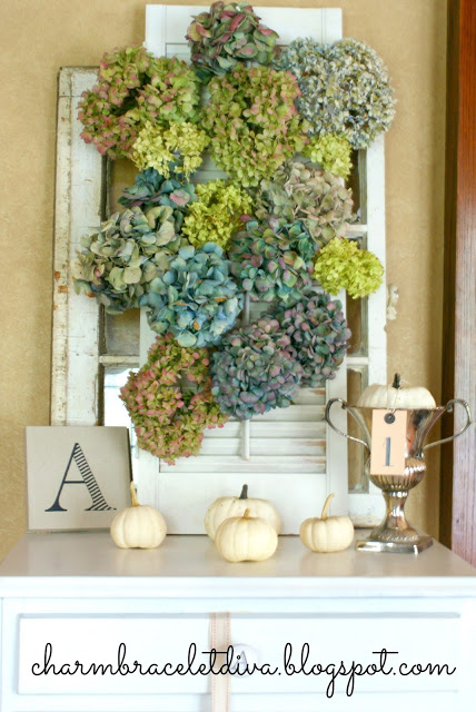 Our Hopeful Home: Dried Hydrangea Decor/Fall Decorating: Junk ...