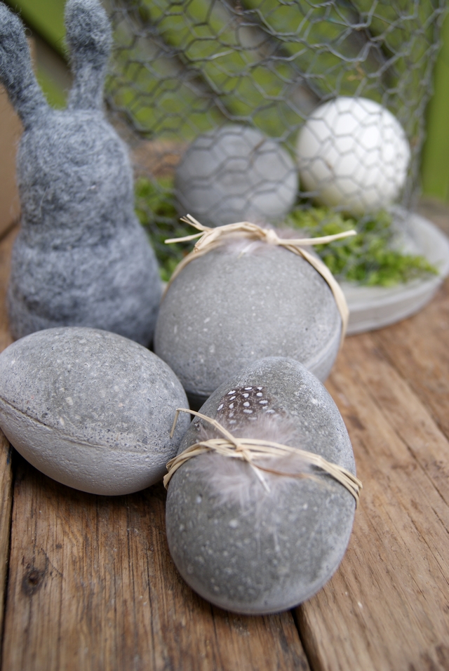 Filz und Garten Gartenblog Ostereier aus Beton