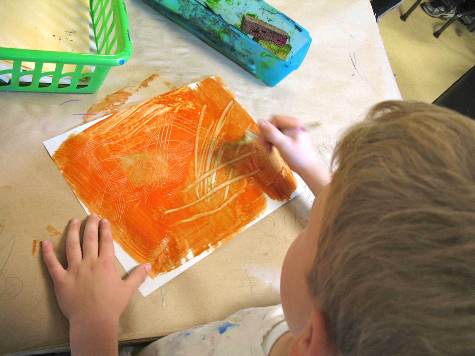 Adventures of an Artist Teacher Paste Paper!