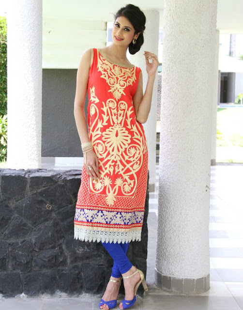 Latest Georgette Kurtis 2015