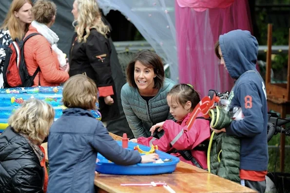 Princess Marie of Denmark attended the Special Schools Sports Day (Specialskolernes Idrætsdag 2015) held at the Aabenraa Stadium