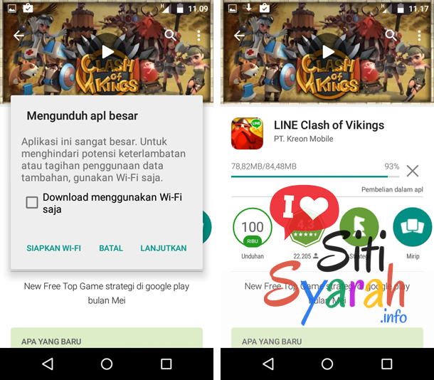 cara memperbaharui aplikasi Android