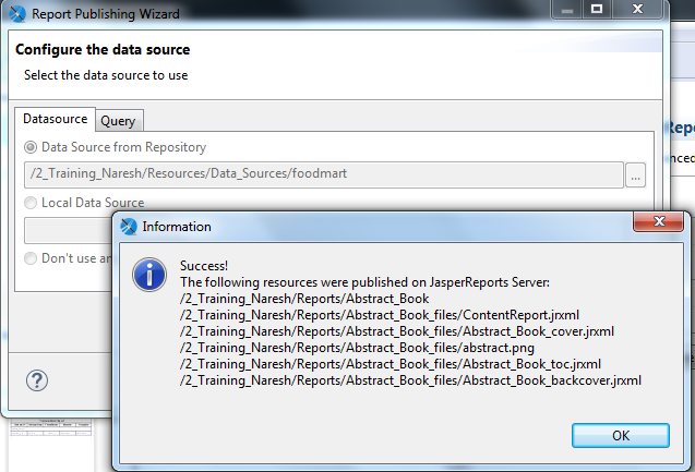 Jasper report layout picture