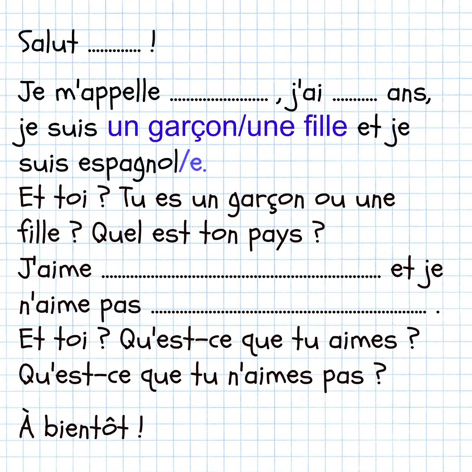 Francés hasta en la sopa... La lettre