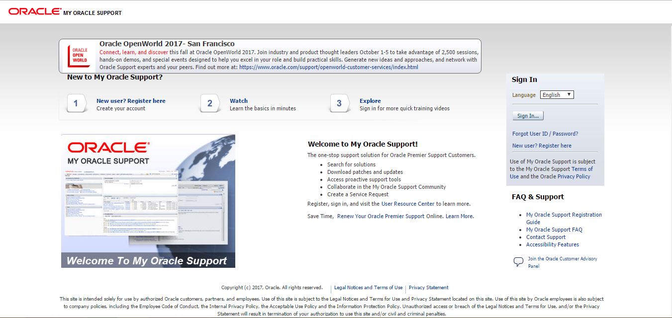Oracle SCM Functional How to Create Oracle Service Request (SR) with