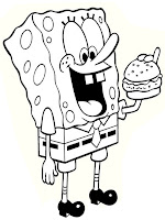 Gambar Spongebob Makan Krabby Patty